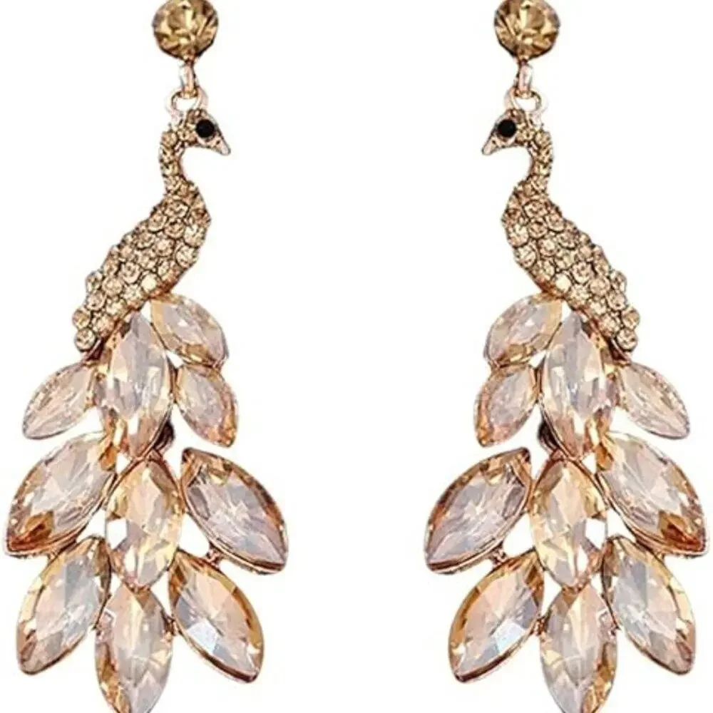 Val Jewelry peacock dangle
